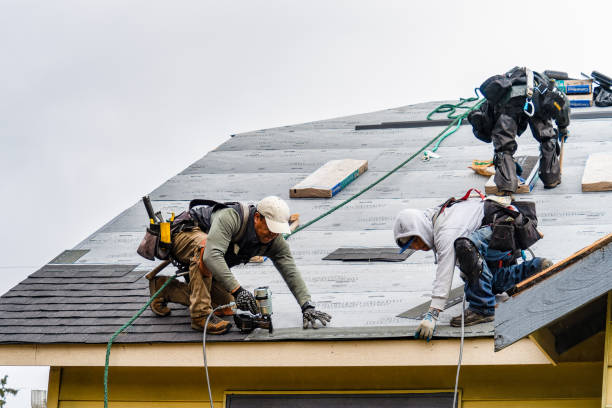 Professional Roofing technician working in Lederach, PA